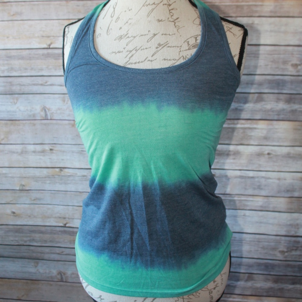 Splendid Navy and Teal Watercolor Tank